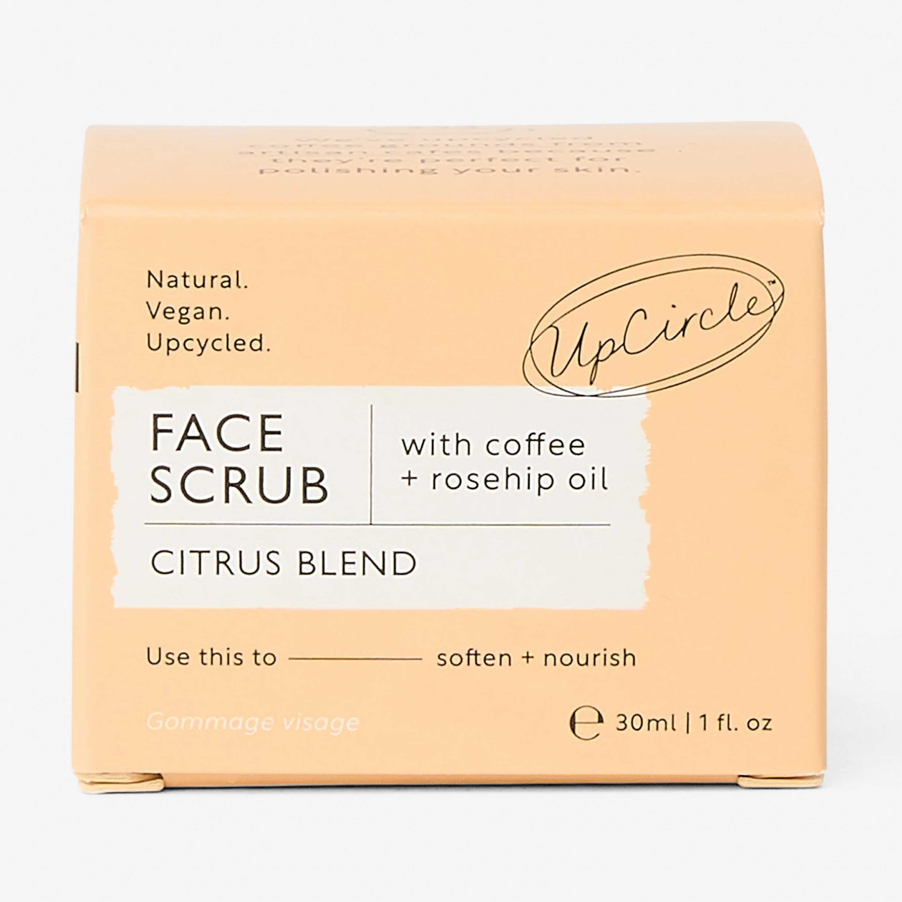 Natural Face Scrub – Citrus Blend – Travel Size